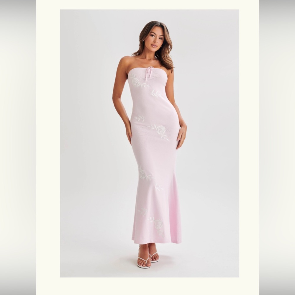 Meshki Lorelai Strapless Rose Maxi
